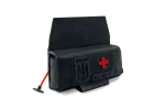 Комплект горизонтальний тунельний аптечний підсумок рол U-WIN PRO Cordura® 500 Black з балістичним пакетом під захист попереку НВМПЕ Китай / Площа захисту 2,3 дм.кв. фото №2