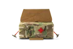 Комплект горизонтальний тунельний аптечний підсумок рол U-WIN PRO Cordura® 1000 MultiCam® з балістичним пакетом під захист попереку НВМПЕ Китай / Площа захисту 2,3 дм.кв. фото №4