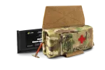 Комплект горизонтальний тунельний аптечний підсумок рол U-WIN PRO Cordura® 1000 MultiCam® з балістичним пакетом під захист попереку НВМПЕ Китай / Площа захисту 2,3 дм.кв.