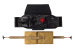 Комплект горизонтальний тунельний аптечний підсумок рол U-WIN PRO Cordura® 1000 MultiCam® Black з балістичним пакетом під захист попереку НВМПЕ Китай / Площа захисту 2,3 дм.кв. фото №5