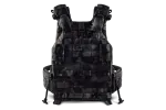 Плитоноска / тактичний жилет Plate Carrier U-WIN AGILE OW зі швидким скиданням 250х300 з камербандами U-WIN OnlyWars SPIDER 40  Розмір 2 Cordura® 1000 MultiCam® Black фото №2