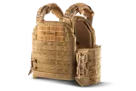 Плитоноска / тактичний жилет Plate Carrier U-WIN PRO зі швидким скиданням 250х300 з камербандами розмір 2 під балістичні пакети Cordura® 500 Coyote