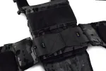 Плитоноска / тактичний жилет Plate Carrier U-WIN PRO зі швидким скиданням 250х300 з камербандами розмір 2 під балістичні пакети Cordura® 1000 MultiCam® Black фото №7
