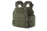 Плитоноска / тактичний жилет Plate Carrier U-WIN BASE зі швидким скиданням 250х300 / 250х312 (Темп) з камербандами розмір 1 під балістичні пакети Cordura® 500 Ranger Green / Темна Олива