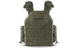 Плитоноска / тактичний жилет Plate Carrier U-WIN BASE зі швидким скиданням 250х300 / 250х312 (Темп) з камербандами розмір 1 під балістичні пакети Cordura® 500 Ranger Green / Темна Олива фото №2