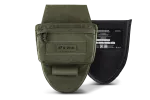 Комплект Напашник U-WIN AGILE Cordura® 500 Ranger Green / Темна Олива з балістичним пакетом НВМПЕ Китай / Площа захисту 4,5 дм.кв. / Довжина 28 см