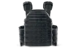 Плитоноска / тактичний жилет Plate Carrier U-WIN PRO зі швидким скиданням 240х320 з камербандами розмір 4 під балістичні пакети Cordura® 500 Black фото №4