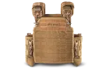 Плитоноска / тактичний жилет Plate Carrier U-WIN PRO зі швидким скиданням 240х320 з камербандами розмір 4 під балістичні пакети Cordura® 500 Coyote фото №2