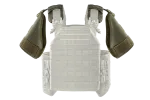 Комплект Захист плечей U-WIN PRO Cordura® 500 Ranger Green / Темна Олива з балістичними пакетами НВМПЕ Dyneema USA / Площа захисту 16,5 дм.кв.