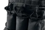 Штурмова панель задня під три магазини з утилітарним підсумком на плитоноску U-WIN AGILE Cordura® 500 Black фото №4