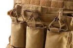 Штурмова панель задня під три магазини з утилітарним підсумком на плитоноску U-WIN AGILE Cordura® 500 Coyote фото №4