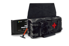Комплект тунельний аптечний підсумок U-WIN PRO MultiCam® Black + Балістичний пакет