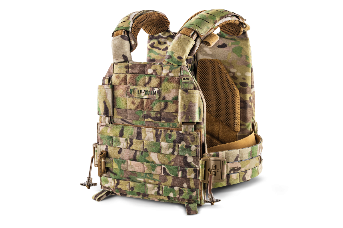 Плитоноска / тактичний жилет Plate Carrier U-WIN AGILE OW зі швидким скиданням 250х300 з камербандами U-WIN OnlyWars SPIDER 40  Розмір 2 Cordura® 1000 MultiCam®