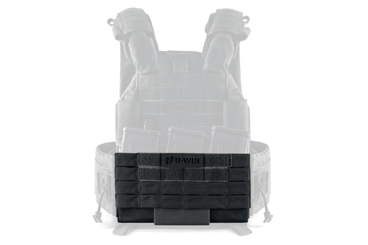 Штурмова панель під 3 магазини АК/AR на плитоноску U-WIN OnlyWars Cordura® 500 Black