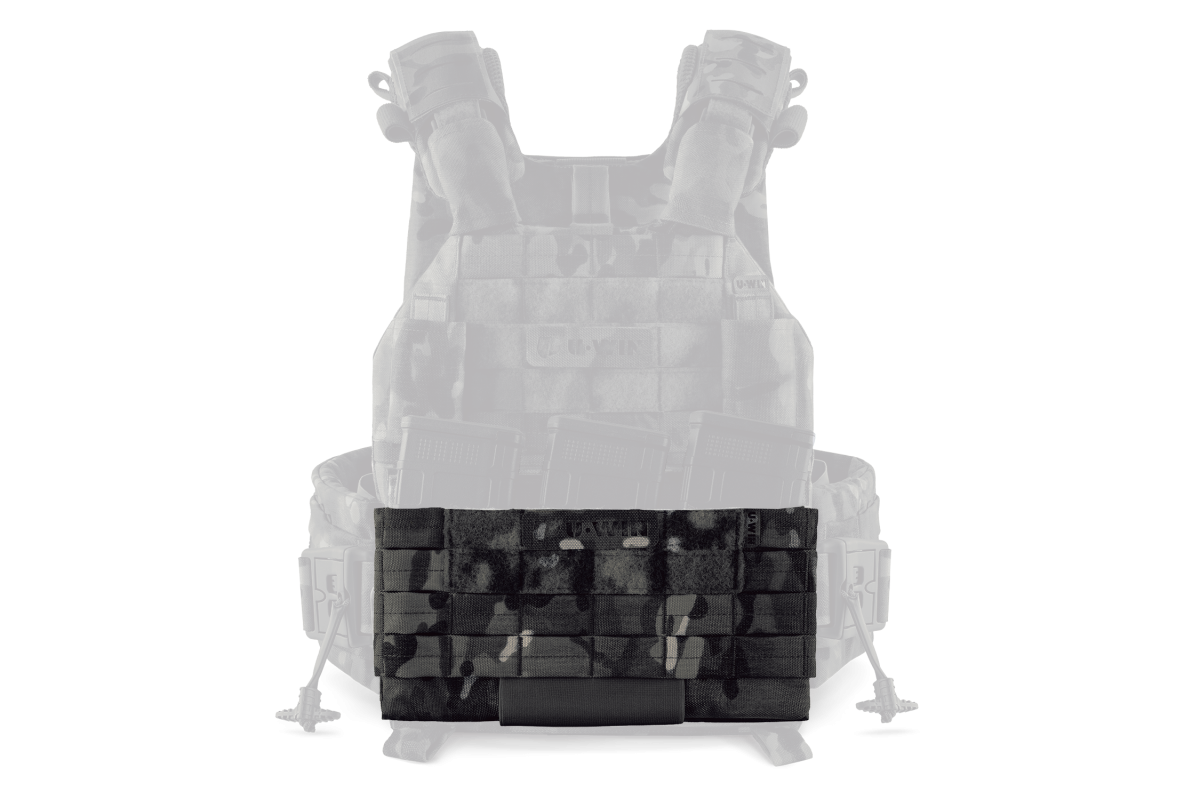 Штурмова панель під 3 магазини АК/AR на плитоноску U-WIN OnlyWars Cordura® 1000 MultiCam® Black