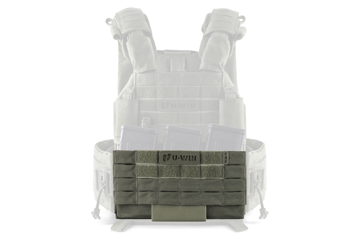 Штурмова панель під 3 магазини АК/AR на плитоноску U-WIN OnlyWars Cordura® 500 Ranger Green (Темна Олива)