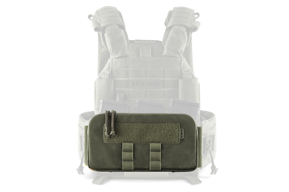 Передня адміністративна панель на штурмову панель під 3 магазини U-WIN OnlyWars Cordura® 500 Ranger Green (Темна Олива)