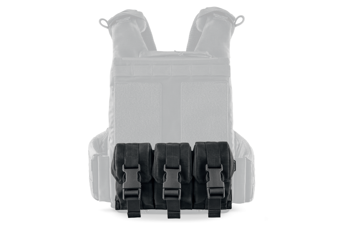 Модуль під 3 ручні гранати на базу задньої штурмової панелі U-WIN OnlyWars Cordura® 500 Black
