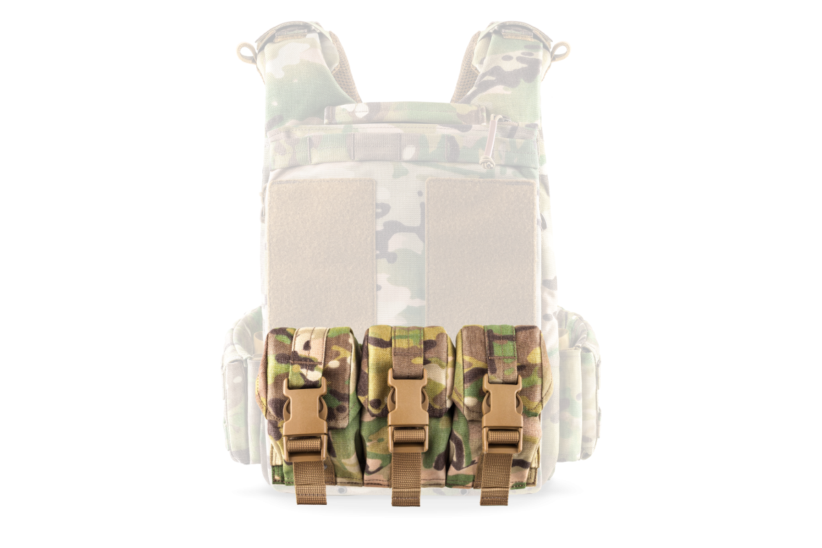Модуль під 3 ручні гранати на базу задньої штурмової панелі U-WIN OnlyWars Cordura® 1000 MultiCam®