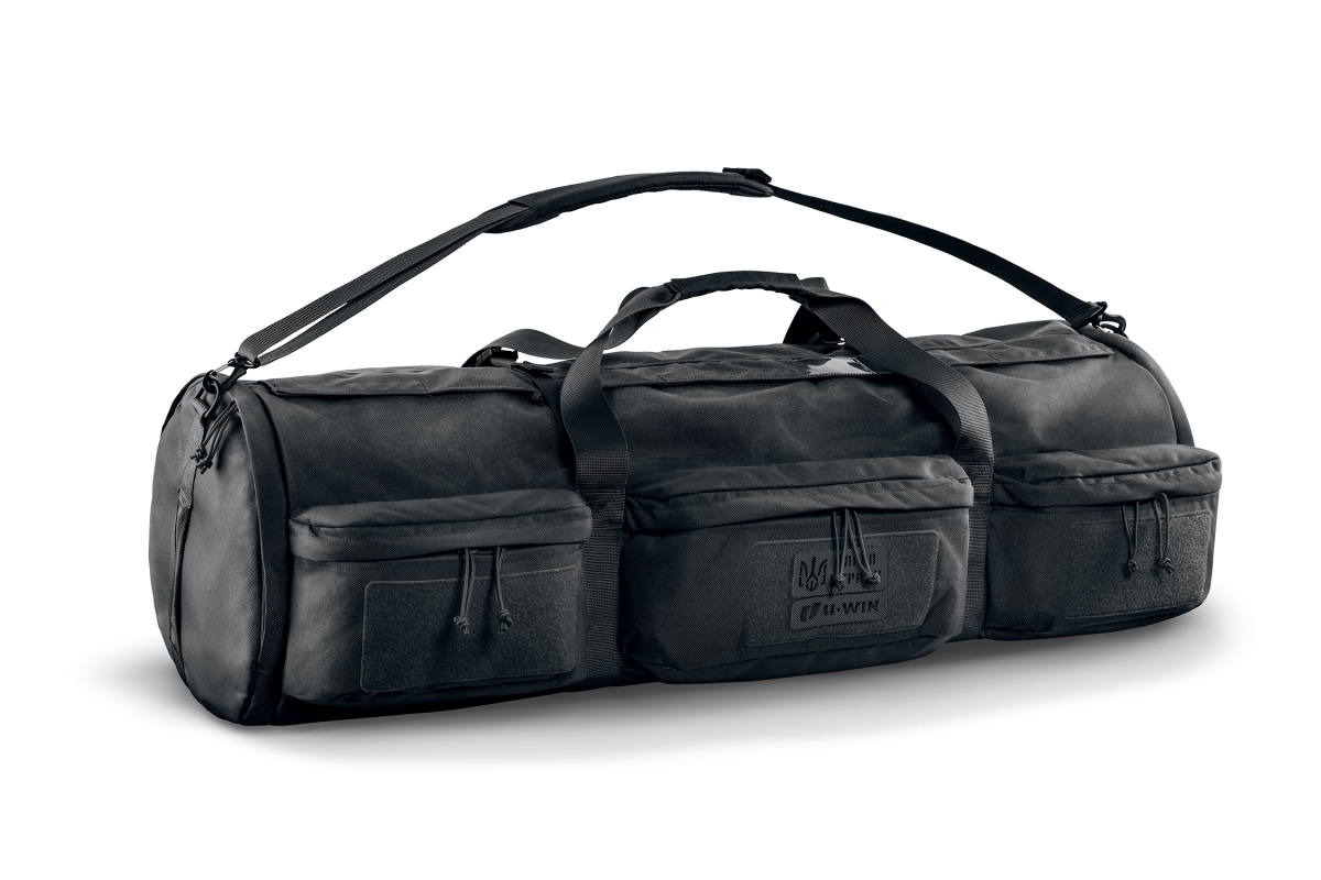 Сумка-Баул-Рюкзак тактичний / транспортний U-WIN PRO 125 літрів U-WIN PRO Cordura® 500 Black