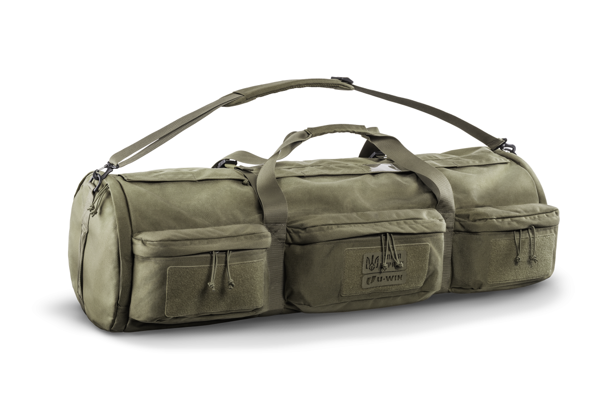 Сумка-Баул-Рюкзак тактичний / транспортний U-WIN PRO 125 літрів U-WIN PRO Cordura® 500 Ranger Green / Темна Олива