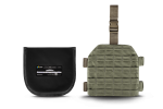 Комплект Стегнова платформа права U-WIN PRO Cordura® 500 Ranger Green / Темна Олива з балістичним пакетом НВМПЕ Dyneema USA / Площа захисту 4,62 дм.кв.
