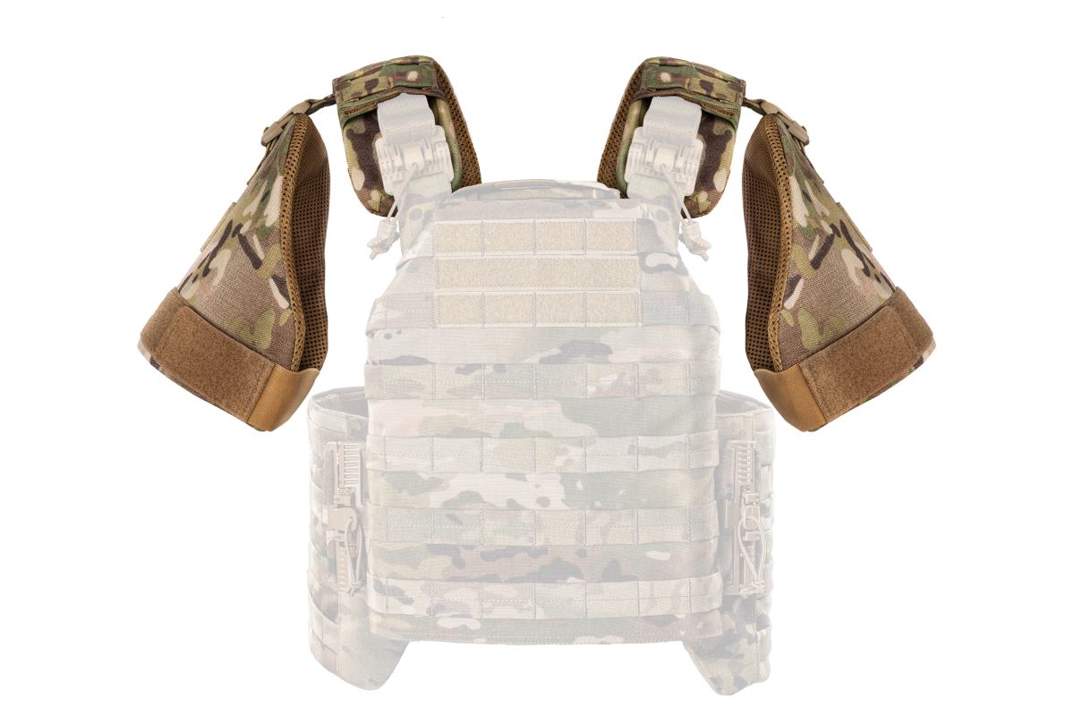 Комплект Захист плечей U-WIN PRO Cordura® 1000 MultiCam® з балістичними пакетами НВМПЕ Dyneema USA / Площа захисту 16,5 дм.кв.