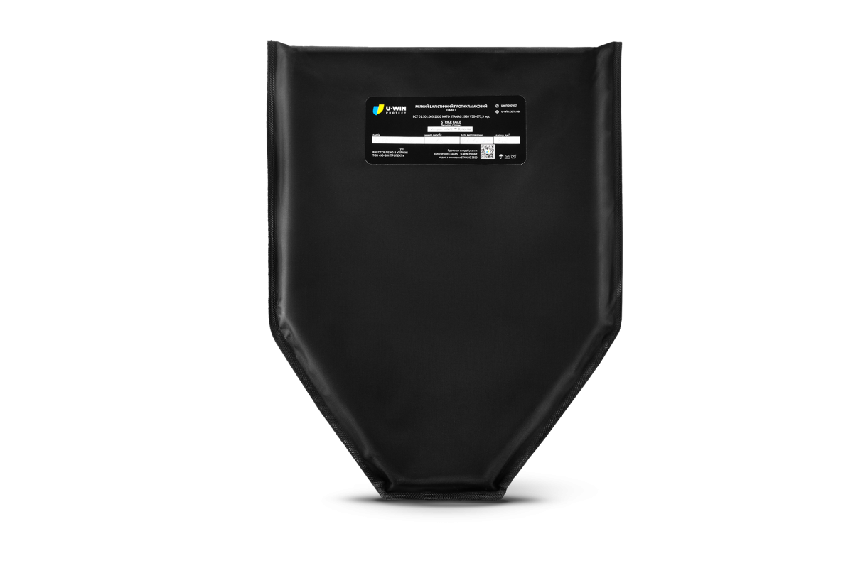 Балістичний пакет під фартух / напашник U-WIN BASE НВМПЕ Dyneema США / Площа захисту 6,2 дм.кв