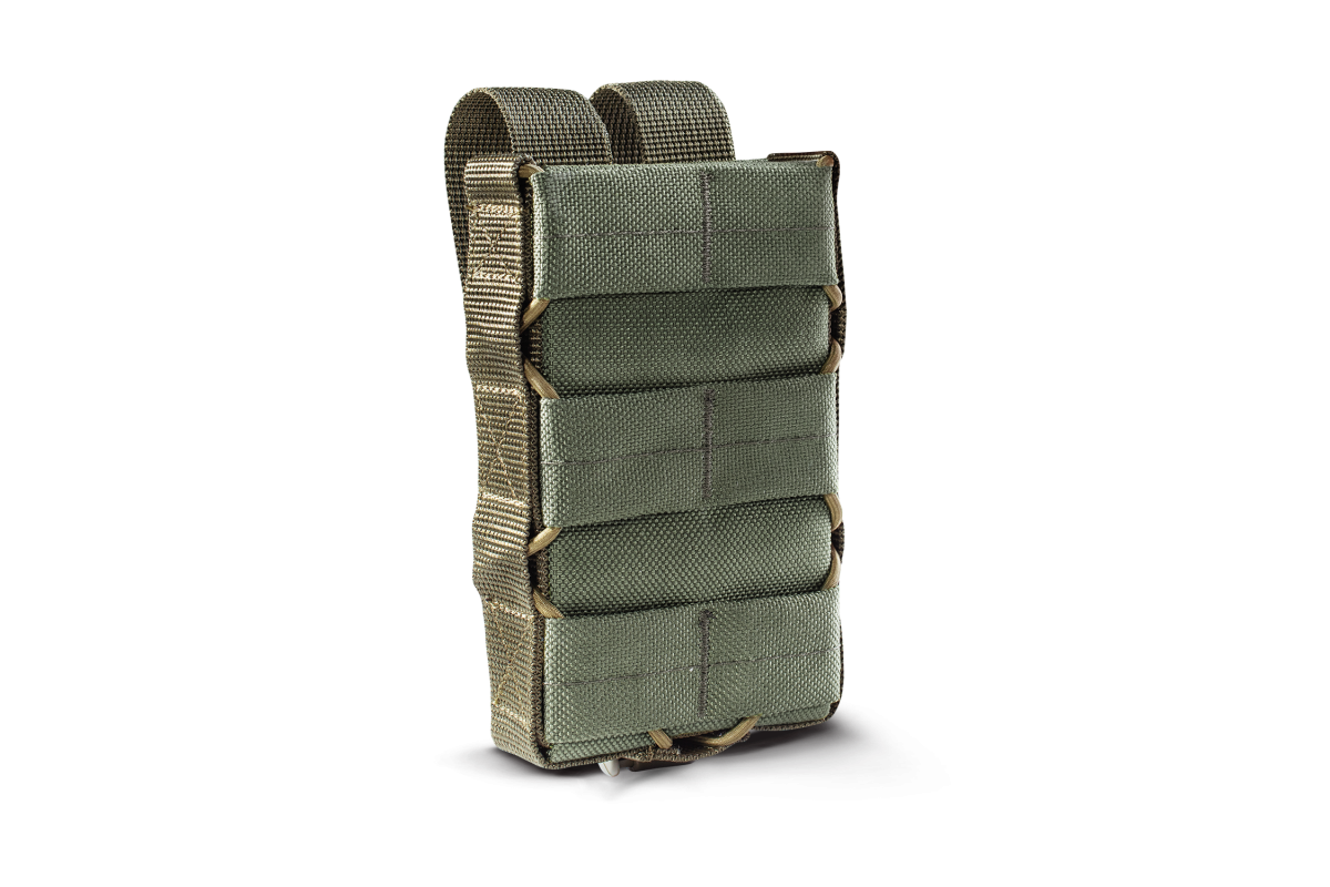 Підсумок під магазин АК оперативний з пластиковими вставками U-WIN BASE Cordura® 500 Ranger Green / Темна Олива