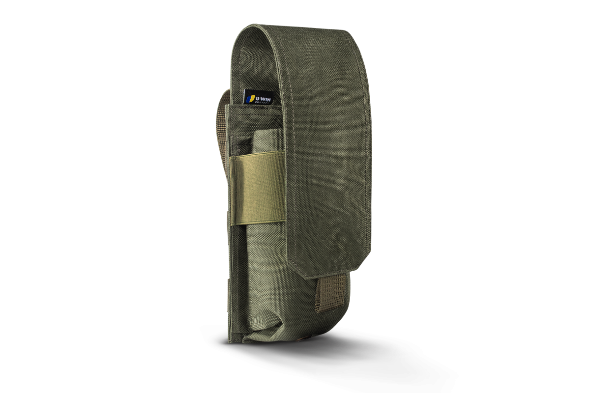 Підсумок під два магазини АК / AR закритий на липучці U-WIN BASE Cordura® 500 Ranger Green / Темна Олива