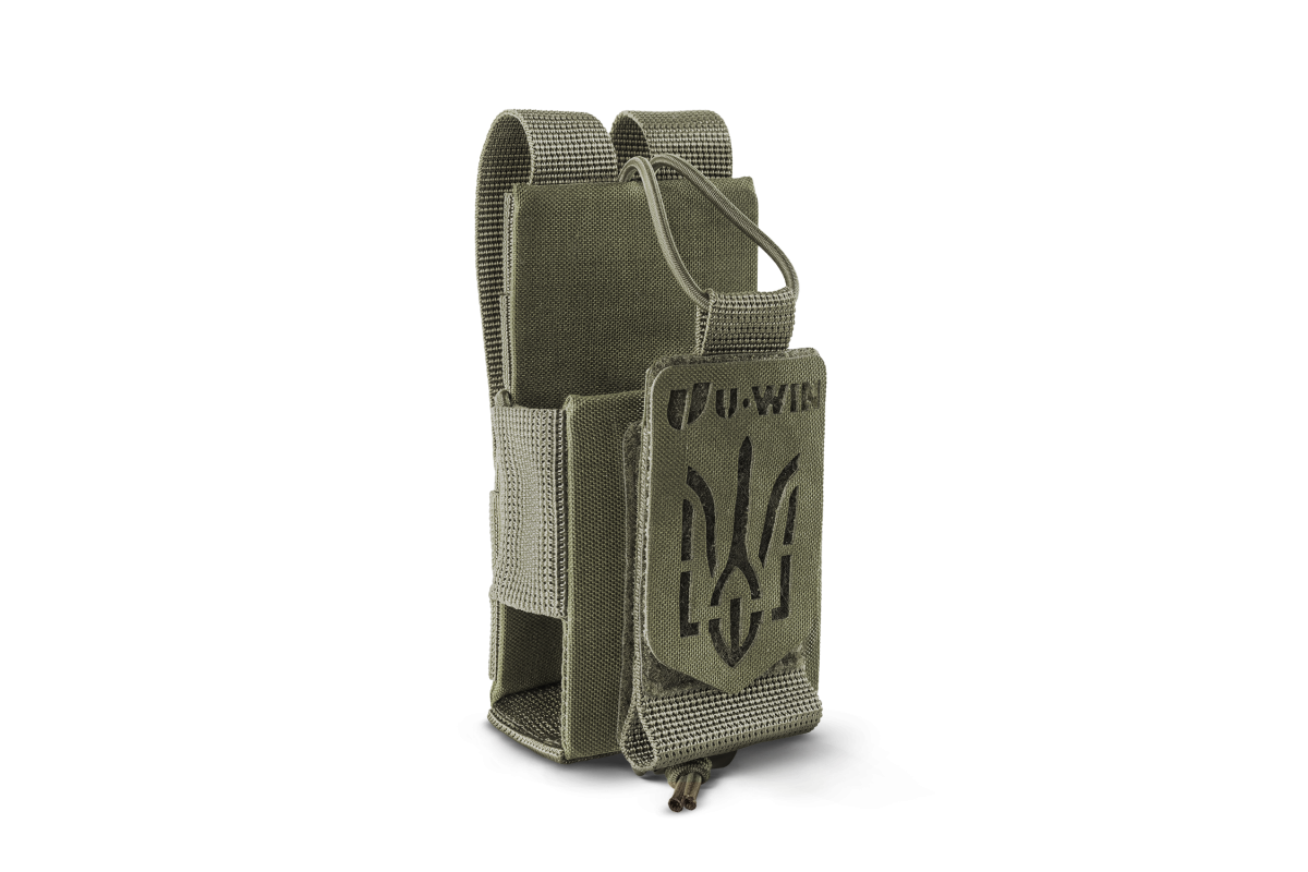 Підсумок під рацію тактичний / універсальний чохол U-WIN PRO Cordura® 500 Ranger Green / Темна Олива