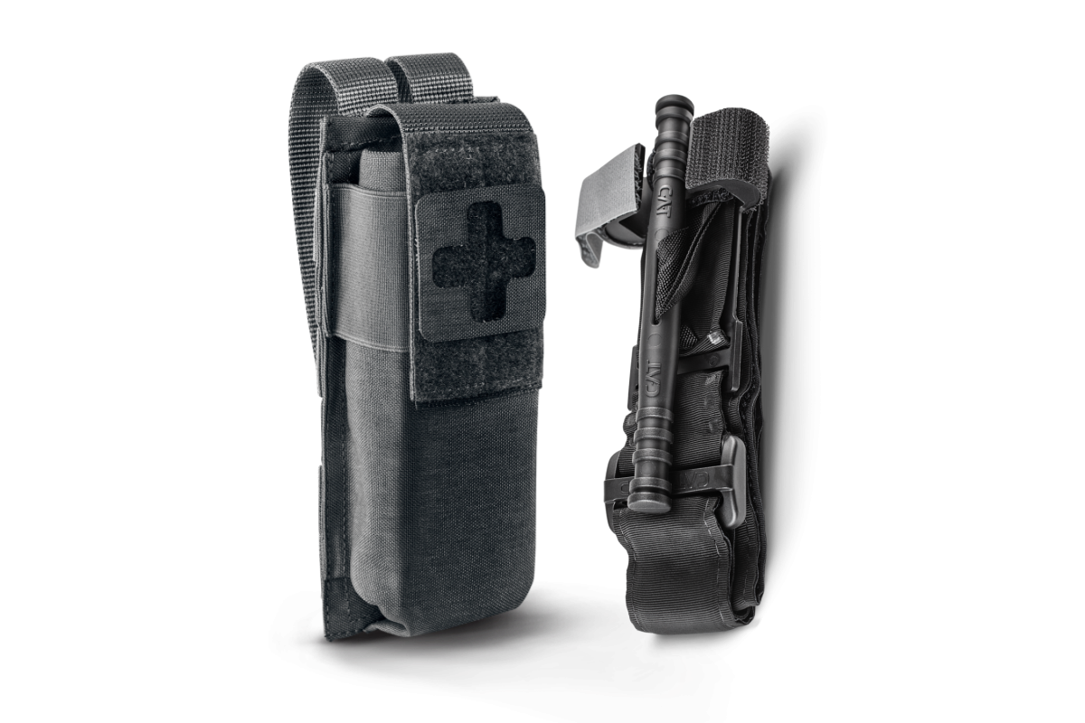 Комплект підсумок під турнікет з системою швидкого вилучення U-WIN PRO Cordura® 500 Black + Турнікет C.A.T. Gen7 Combat-Application-Tourniquet (оригінал)