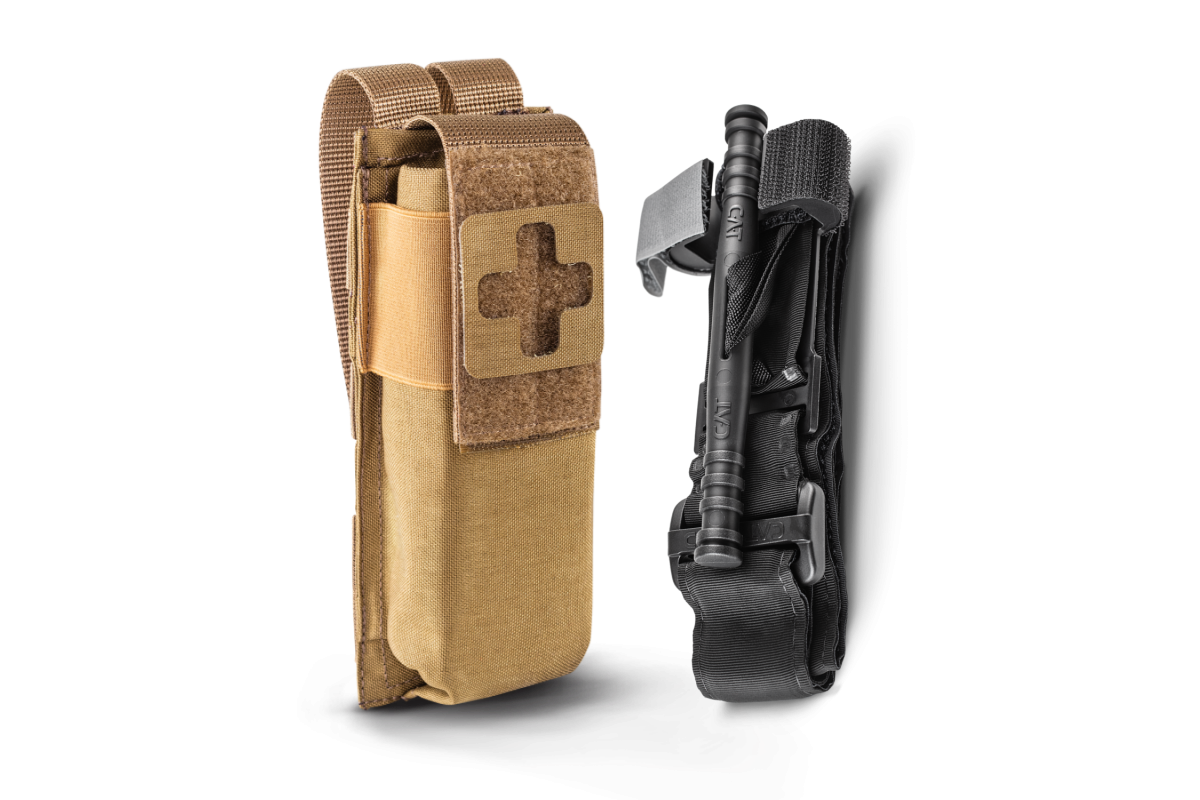 Комплект підсумок під турнікет з системою швидкого вилучення U-WIN PRO Cordura® 500 Coyote + Турнікет C.A.T. Gen7 Combat-Application-Tourniquet (оригінал)
