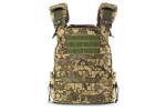 Плитоноска / тактичний жилет Plate Carrier U-WIN Light зі швидким скиданням 250х300 Nylon 6.6 1000 Pixel ММ14 фото №2